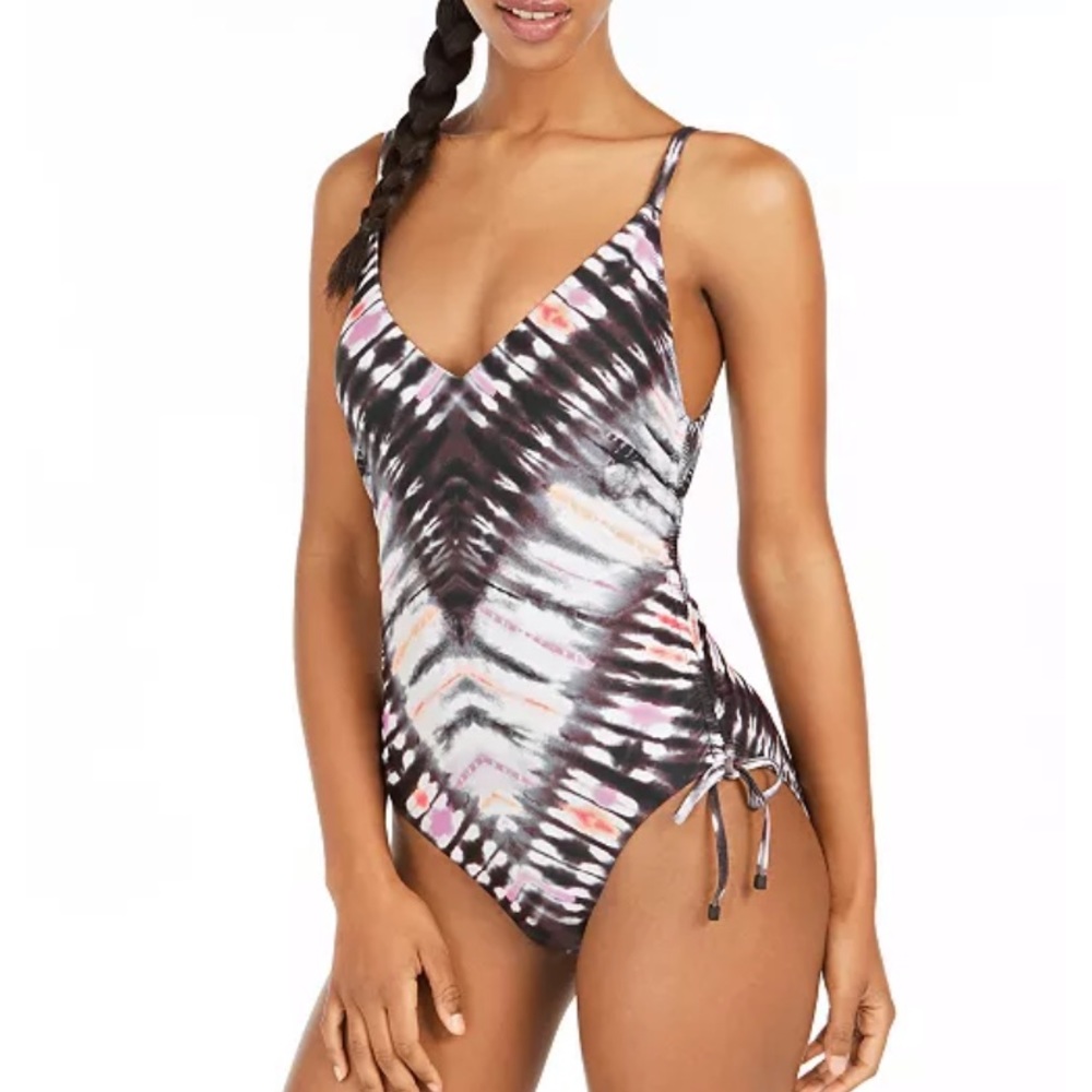 Tie-Dyed One-Piece Swimsuit